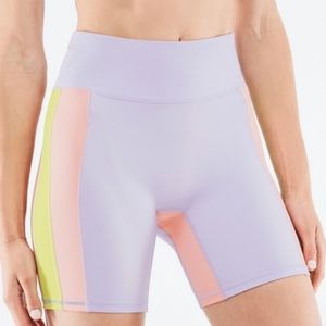 Fabletics Purple High Waisted 7" Biker Shorts
